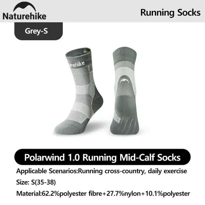 Naturehike Chaussettes de courseDissipation thermiqueAbsorption des chocsExercise quotidienne antiba