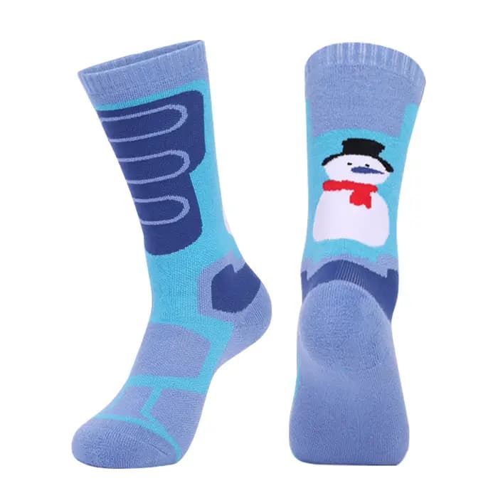 1 paire de chaussettes de Ski pour enfants chaussettes d'hiver chaudes pour garçons et filles chauss