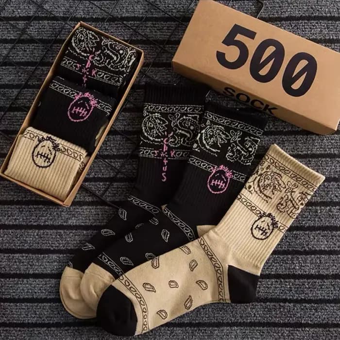 3 paires de coffrets cadeaux avec lettres patchwork chaussettes de sport confortables pour hommes po