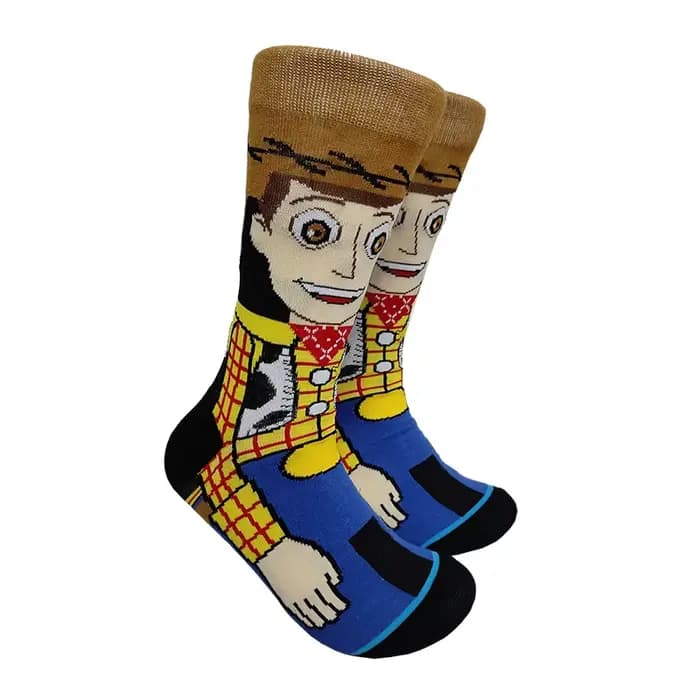 1/2/3 paires de chaussettes hautes unisexes avec animation de dessins animés