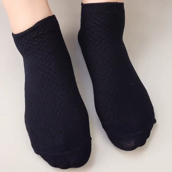 Chaussette hautement élastique en fibre de bambou, multicolore, antidérapante, respirante, en coton,