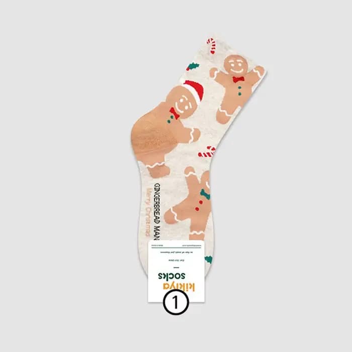 Chaussettes mi-tube de Noël pour femmes, mignon, intéressant, haute qualité, dessin animé, père Noël