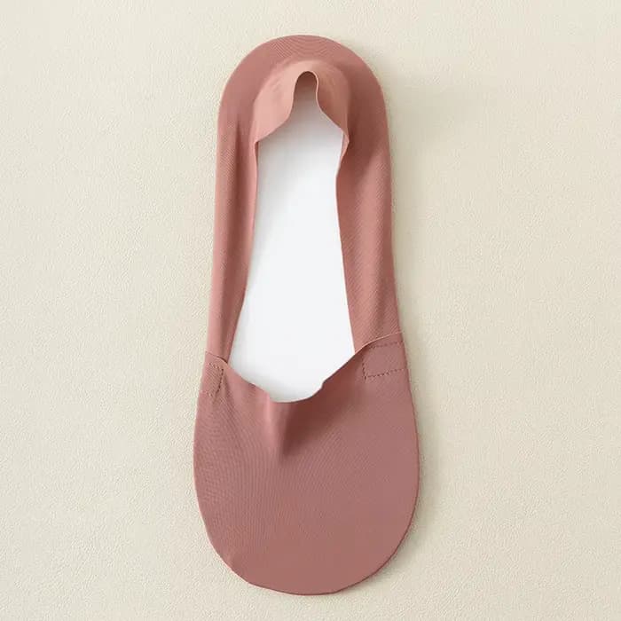 Chaussettes d'été pour femmes, couleur unie, simples, invisibles, respirantes, en silicone, antidéra