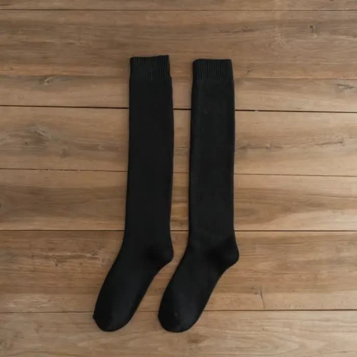 1 paire de chaussettes à tube long pour hommes, chaussettes de mollet épaisses d'automne et d'hiver,