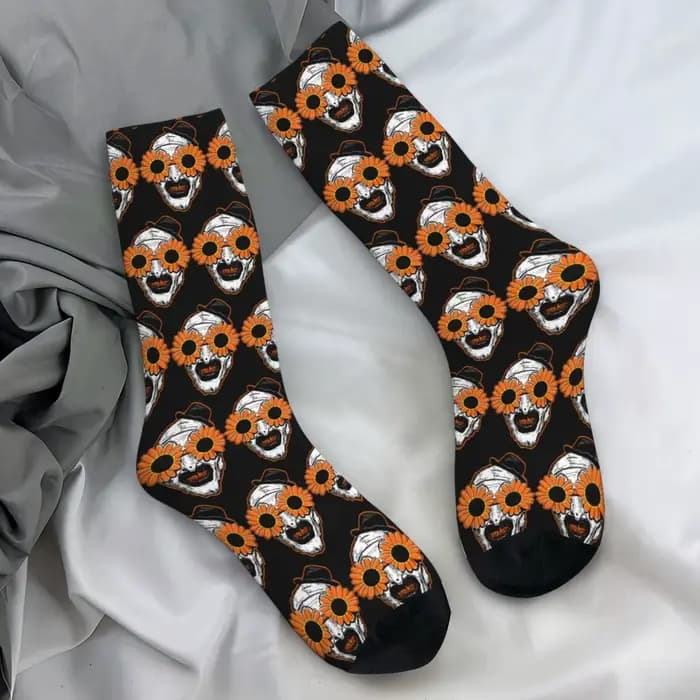 The Terrifier Art le Clown bas hommes chaussettes chaudes Vintage chaussettes automne Skateboard Ant