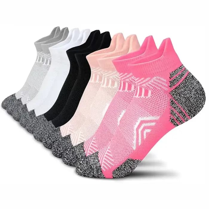 5 paires de chaussettes de cheville athlétiques de Performance pour hommes et femmes, Support de che