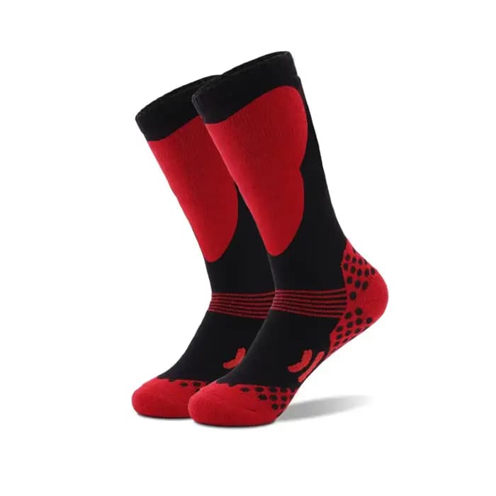 Nouvelles chaussettes de ski thermiques pour enfants, en coton, plus épaisses, chaudes, pour sports 