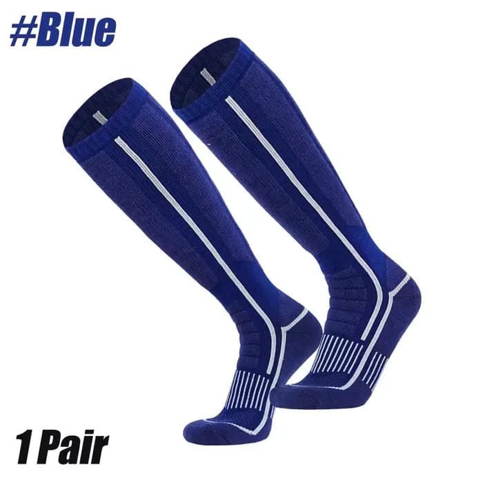 Chaussettes thermiques longues en laine mérinos pour hommes et femmes, chaussettes de compression ch