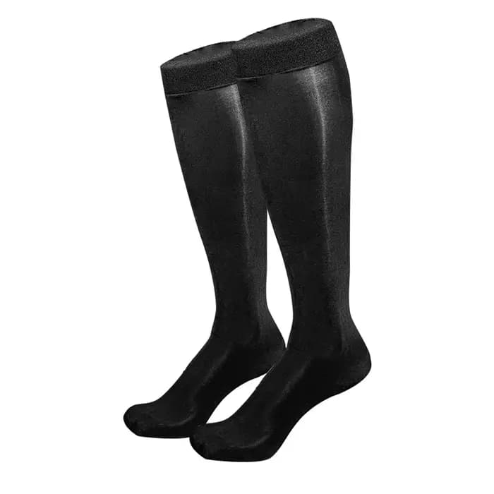 CLEVER-MENMODE Sexy robe d'affaires chaussettes hommes pure Tube moyen huile brillant bas Ultra minc