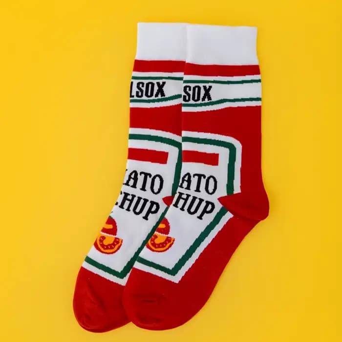 1 paire de chaussettes tomates créatives et élégantes, confortables et uniques, design unisexe toute