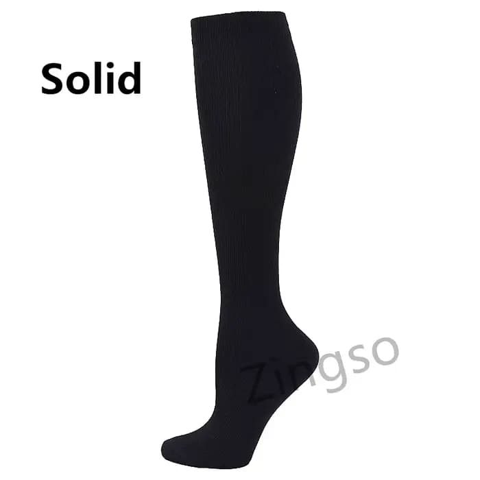 Chaussettes de Compression pour hommes et femmes, 20 à 30 Mmhg, pour course à pied, sport, Football,