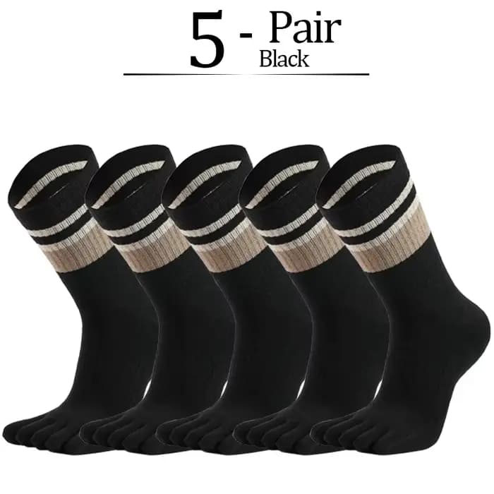 Chaussettes en coton éponge Parker pour hommes, optique rayée, doux, élastique, absorbant la sueur, 