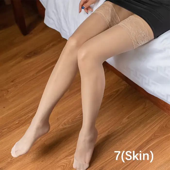 Bas en dentelle pour femmes, grande taille, chaussettes aux genoux, grande taille, cuisses Sexy, cha