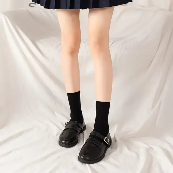 Bas blancs Lolita pour fille douce, sur le genou, bas chauds d'hiver, cuisse haute, collants Kawaii,