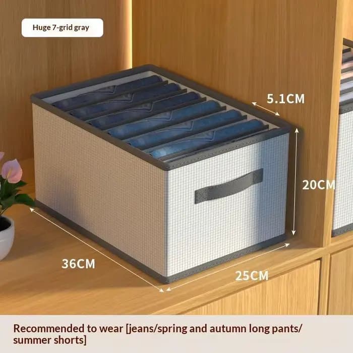 Organisateur de tiroir pliable en tissu avec poignées, boîte de rangement multi-compartiments pour c