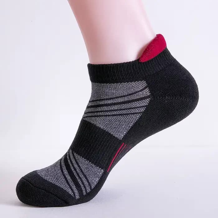 Chaussettes de cheville pour hommes, coussin en coton, fin, respirant, Fitness, cyclisme, course à p