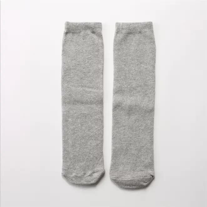 Chaussettes pour bébé fille de 1 à 12 ans, princesse mignonne, couleur unie, chaussettes hautes pour