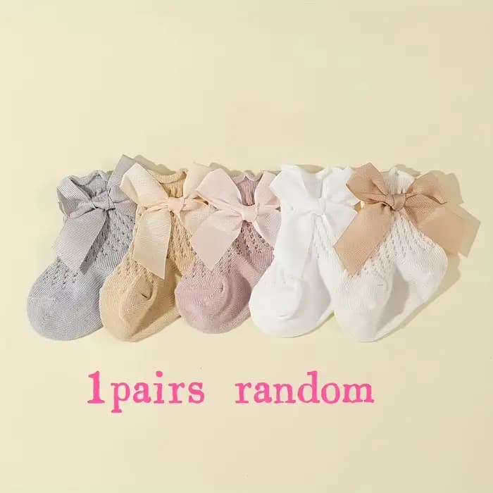 1/5 paires de chaussettes pour bébé, Love Bow, chaussettes en dentelle mignonnes, chaudes, pour l'in
