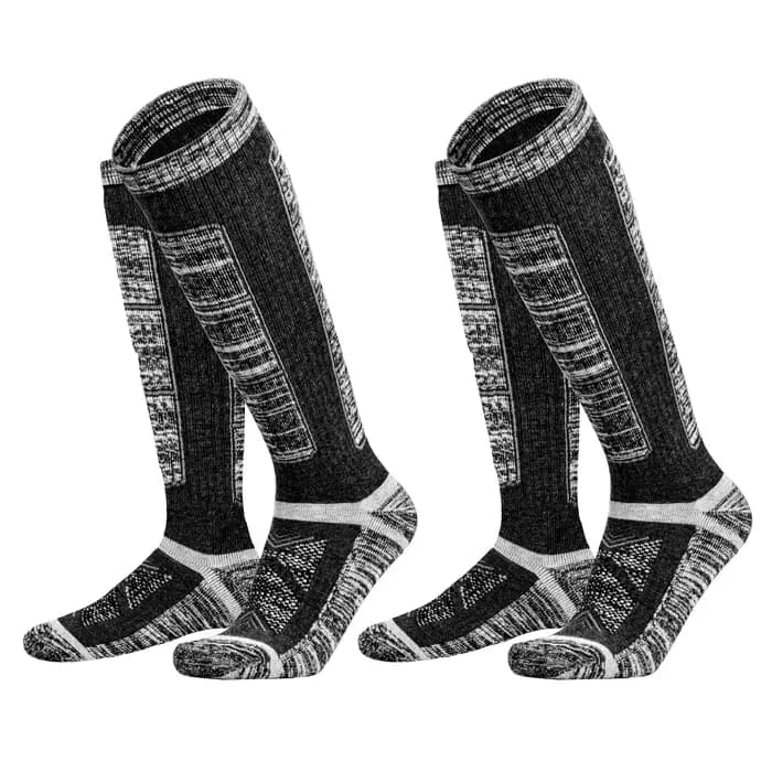 YUEDGE-Chaussettes de ski en laine mérinos, ski, snowboard, sports de plein air, performance, lot de