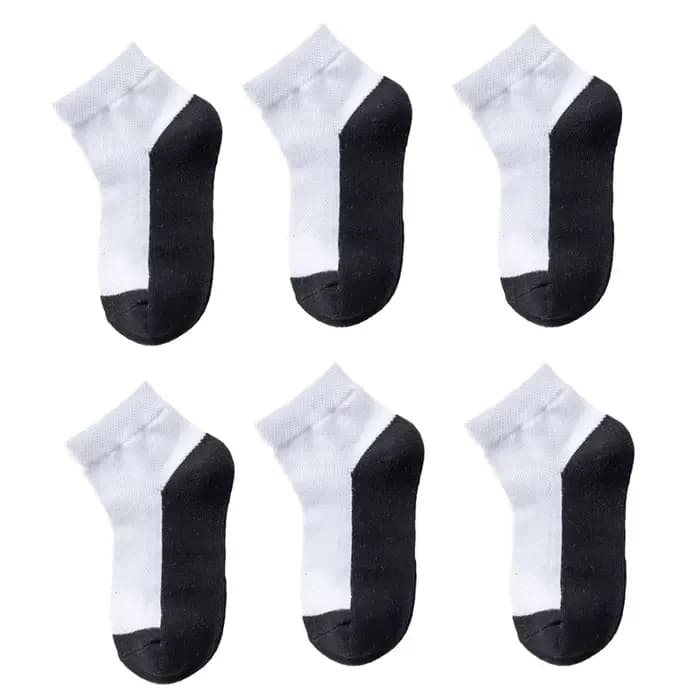 6 paires de chaussettes en coton pour enfants, garçons et filles, chaussettes de Sport pour bébés et