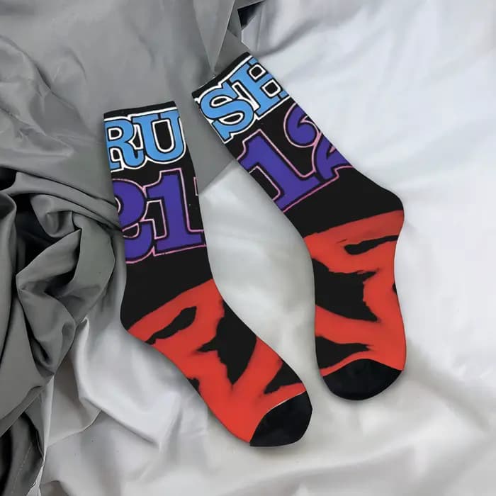 Rush Rock Band chaussettes bas décontractés chaussettes d'extérieur confortables pour hommes chausse