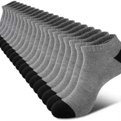 10 paires de chaussettes confortables et respirantes, absorbant la sueur, anti-odeur, coupe basse, c