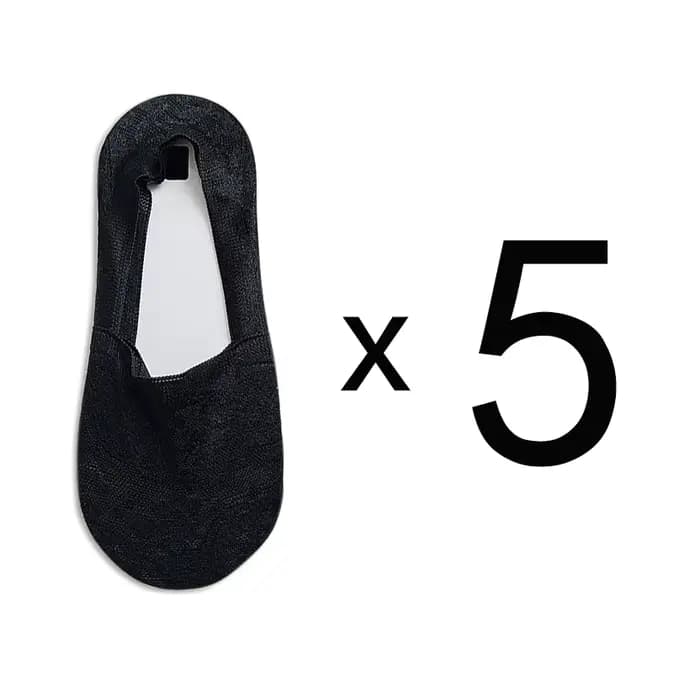 5 paires mode femmes filles été chaussettes Style dentelle fleur chaussette courte antidérapant Invi