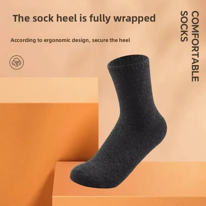 Chaussettes d'hiver épaisses pour hommes, mi-mollet, doublées de polaire, anti-froid, chaudes, pour 