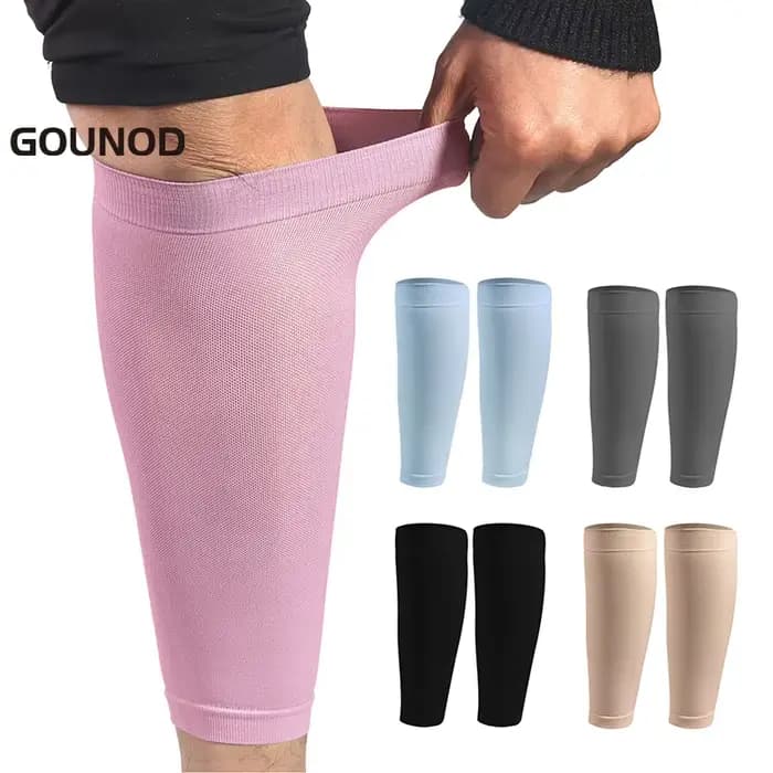 GOUNOD – manchon de Compression pour hommes et femmes, 1 paire/5 paires, support de mollet, chausset