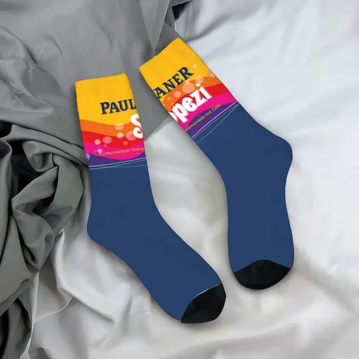 Paulaner Spezi Logo chaussettes allemagne boisson gazeuse gothique élégant bas automne Anti-transpir