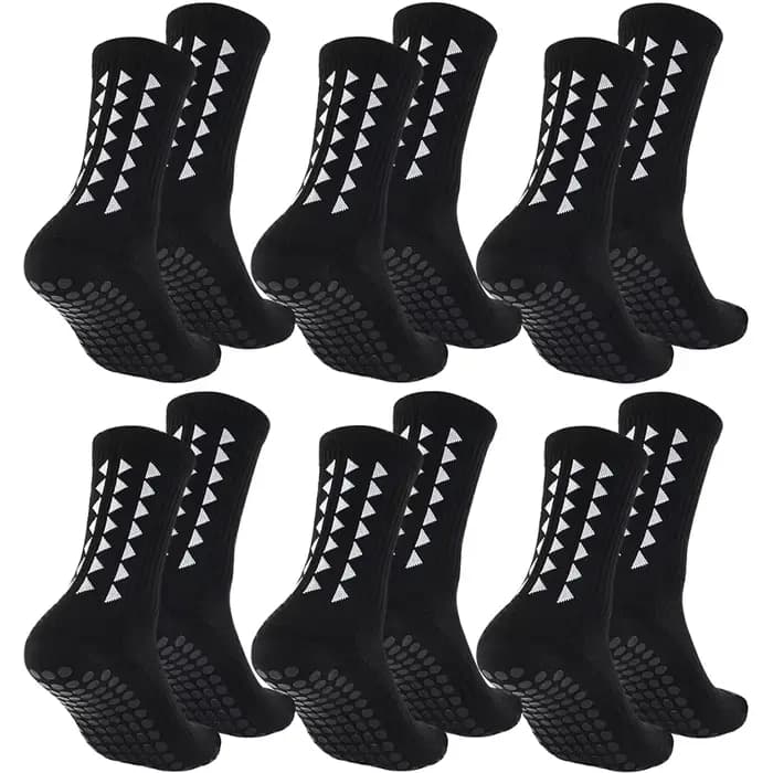 6 paires hommes femmes football grip chaussettes serviette bas sport chaussettes rugby football cycl