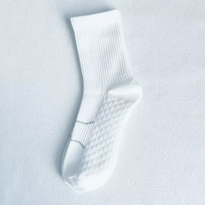 Chaussettes de sport pour femmes, chaussettes de sport colorées en coton, coussinées, séchage rapide