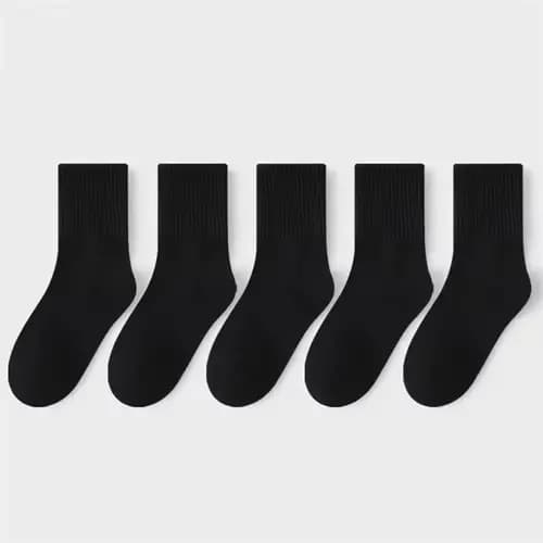 5 paires/lot enfants 100% coton chaussettes d'école pour bébé garçons filles infantile mode respiran