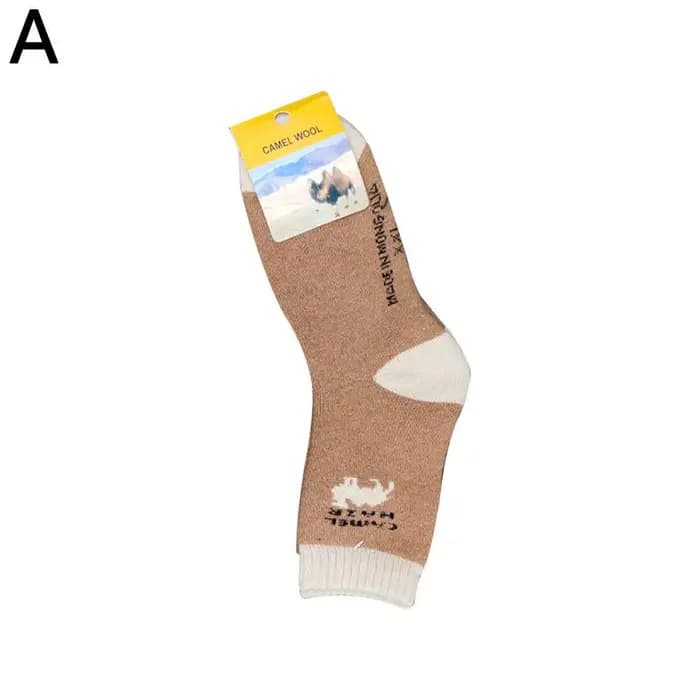 5 paires de chaussettes chaudes en poils de chameau pour hommes et femmes, chaussettes décontractées