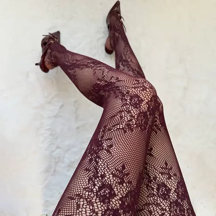 Collants à motifs floraux y2k pour femmes, bas de fête Lolita, pour Halloween, Cosplay, fête, Street