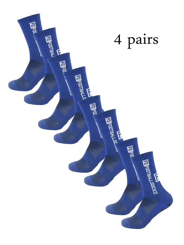 Chaussettes athlétiques coordonnantes pour hommes, chaussettes de football Grip, football, basket-ba