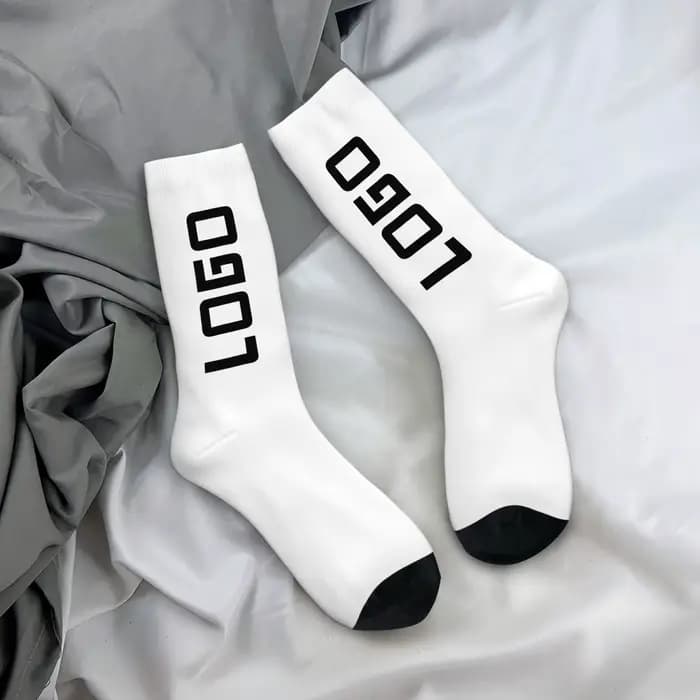 Chaussettes personnalisées avec logo, chaussettes uniques personnalisées avec texte et photo, chauss