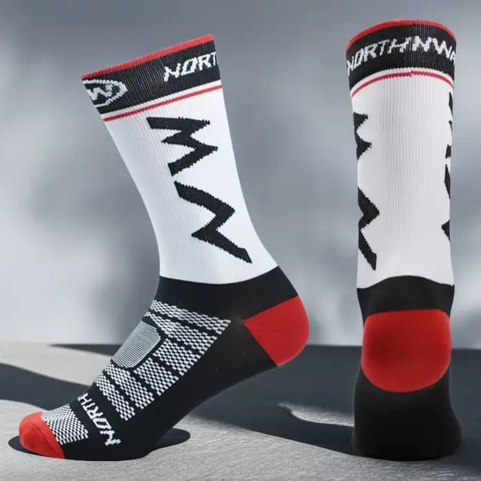 1/3/5 paires de chaussettes de sport mi-mollet pour hommes, chaussettes de compression pour le fitne