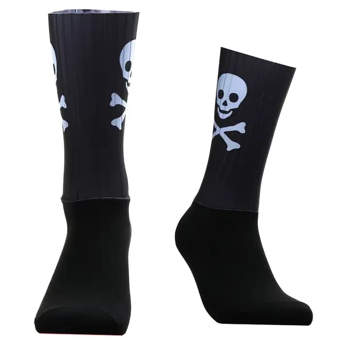 Chaussettes 2025 cyclisme nouveau crâne sport Aero Silicone antidérapant Pro extérieur nouvelles cha