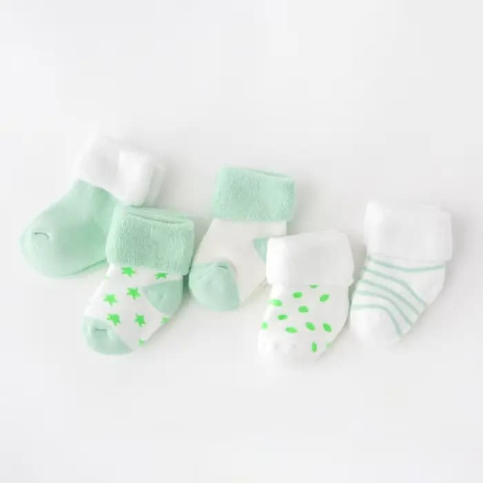 5 paire/lot nouveau garçon et fille bébé chaussettes épais nouveau-né automne et hiver chaud pied ch