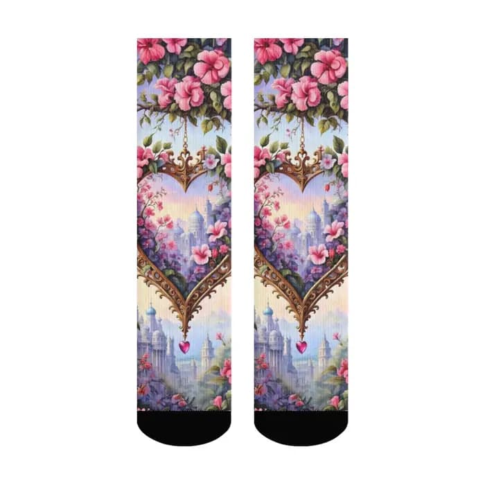 Fantaisie Art Floral chaussettes Style Harajuku décontracté mode hommes chaussettes confortable resp