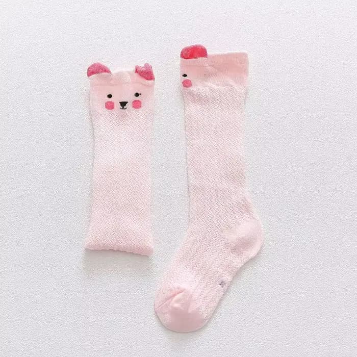 Chaussettes hautes pour enfants, chaussettes de printemps et d'été pour bébés filles, en coton, à gr