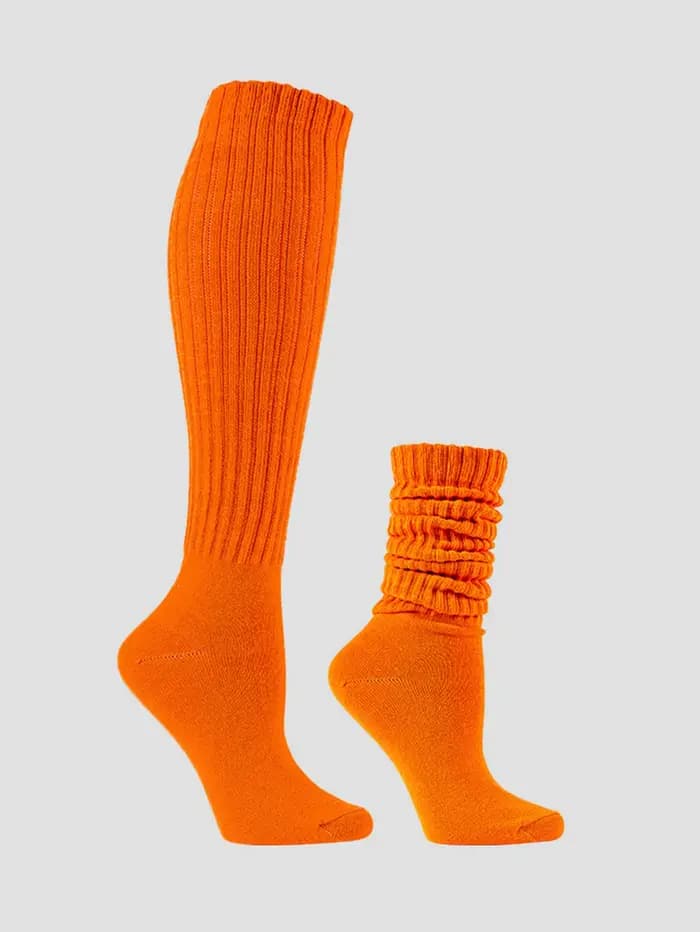 Chaussettes de cuisse monochromes pour femmes, longueur au genou, simples, colorées, polyvalentes, r