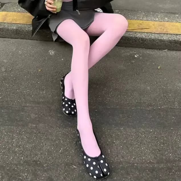 Jolis collants roses pour femmes élégantes, Lingerie chaude en velours, chaussettes classiques pour 