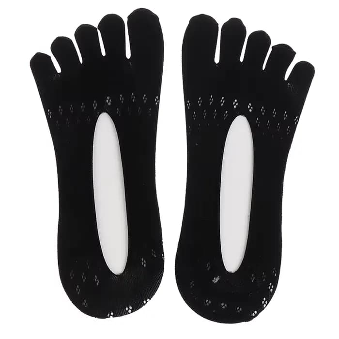 Chaussettes d'été à orteils en maille ajouré, absorbant la sueur, bateau, chaussettes courtes à la c