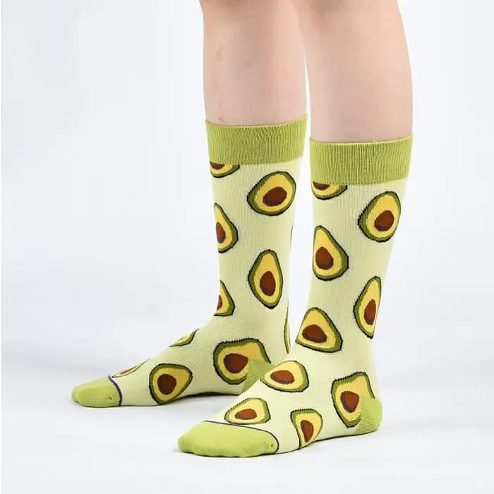 Chaussettes mignonnes pour femmes, chaussettes de fruits de nourriture animale de dessin animé, chau
