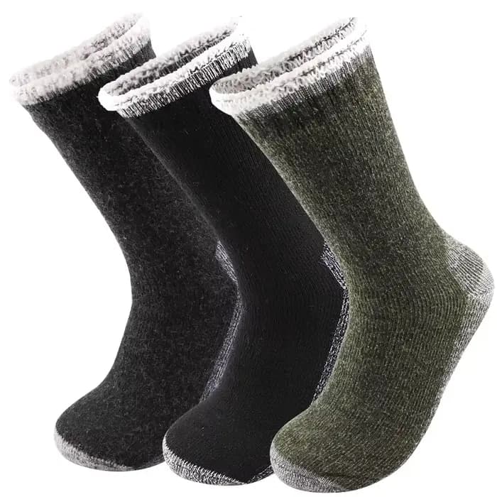 3 paires de chaussettes de sport de plein air épaisses de haute qualité pour hommes et femmes, chaus