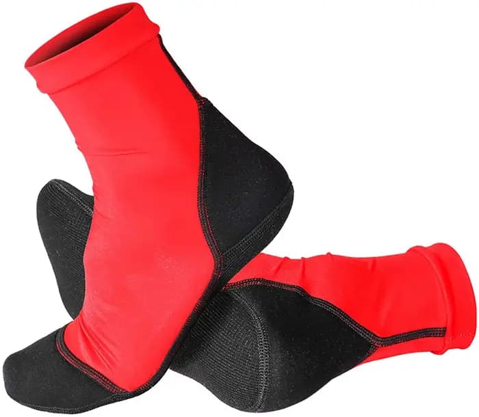 Chaussettes à ailerons en néoprène pour sable, plage, volley-ball, football, dessus fin en Polyester