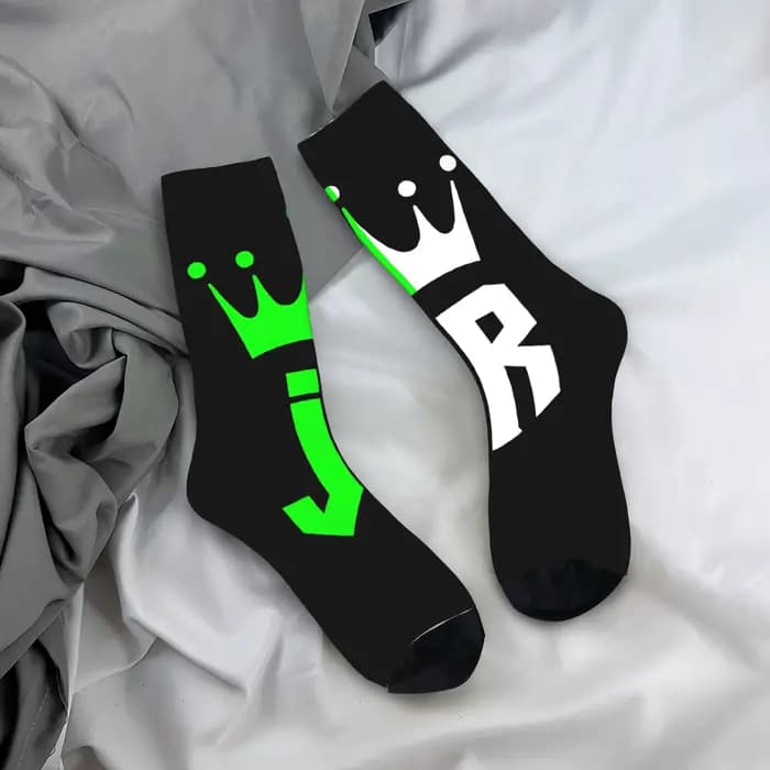 Rappeur j-jc Reyes chaussettes bas drôles printemps chaussettes antidérapantes pour hommes chaussett