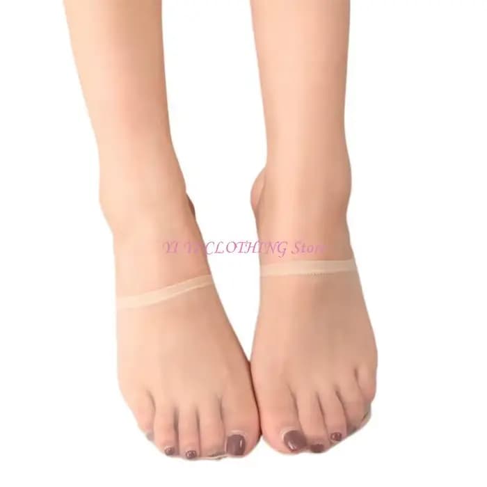 Chaussettes invisibles pour femme, couvre-orteils pour chaussures à talons hauts avec grip antidérap